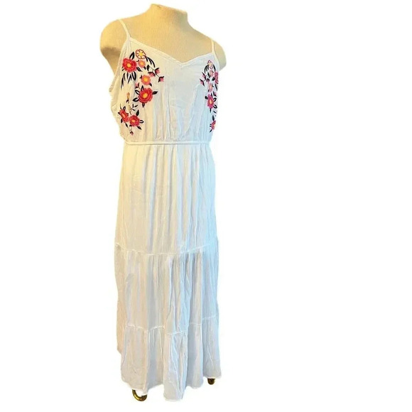 KELLY RENEE BOHO spaghetti strap embroidered maxi dress plus size XXXL - Picture 2 of 6